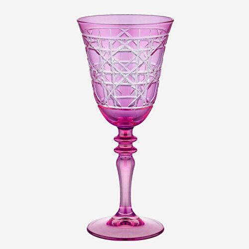 Chiara Alessi Gloria Pembe Cam Kadeh 270 Ml
