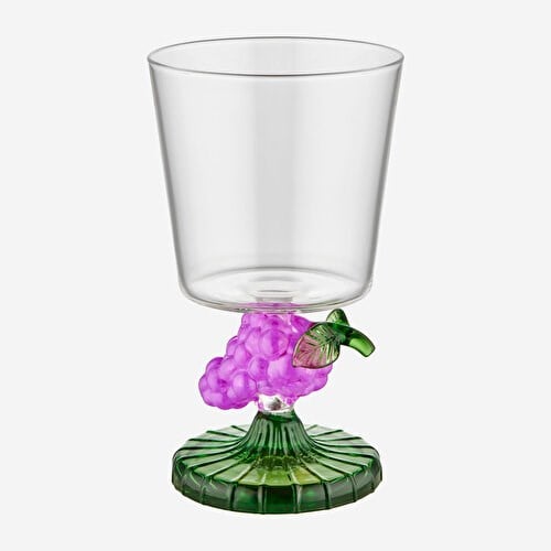 Chiara Alessi Grape Şeffaf Borosilikat Cam Kadeh 8,5X15 Cm
