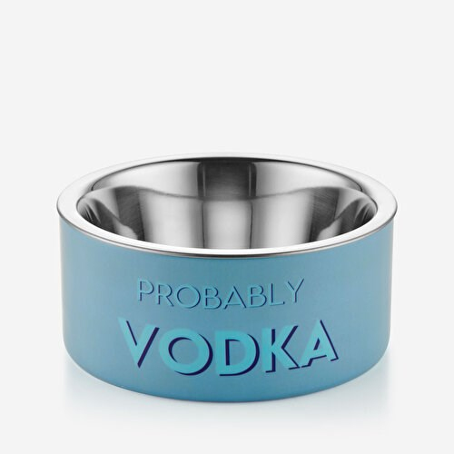 Gift Company Mavi Demir Çelik Probably Vodka Mama Kabı 20X9x20 Cm