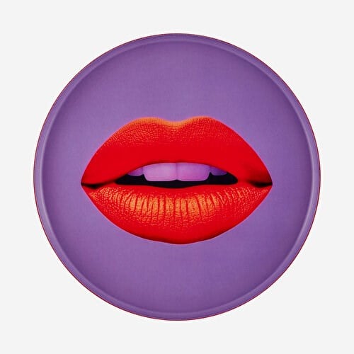 Gift Company Mor Demir Lips Tepsi 17,7X1x17,7 Cm