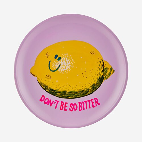 Gift Company Sarı Mango Ağacı Dont Be So Bitter Dekoratif Tabak 15X2x15 Cm