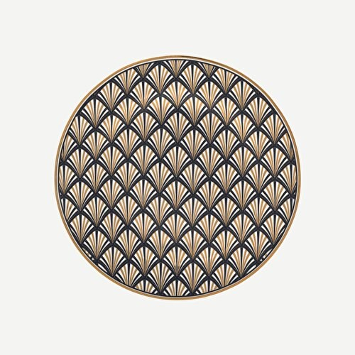 Green Gate Celine Siyah Porselen Kahvaltı Tabağı 20 Cm