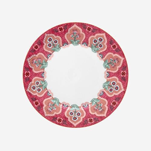 Pip Studio Flower Festival Kırmızı Porselen Kahvaltı Tabağı 21 Cm