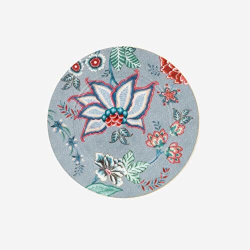 Pip Studio Flower Festival Mavi Porselen Pasta Tabağı 17 Cm