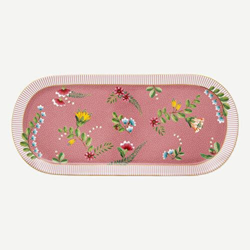 Pip Studio La Majorelle Pembe Porselen Servis Tabağı 33 Cm