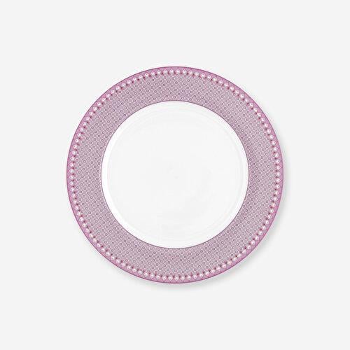 Pip Studio Lily & Lotus Mor Porselen Yemek Tabağı 26,5 Cm