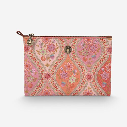 Pip Studio Ornamento Turuncu Polyester Makyaj Çantası 24X1x15,5 Cm