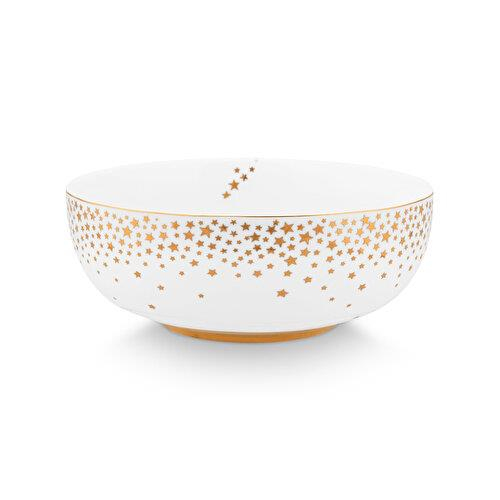 Pip Studio Royal Gold White Beyaz Porselen Salata Kasesi 15 Cm
