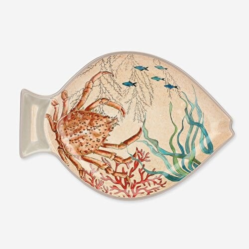 ROSE & TULIPANI MILANO Rose & Tulipani Milano Bej Melamin Servis Tabağı 33X23 Cm