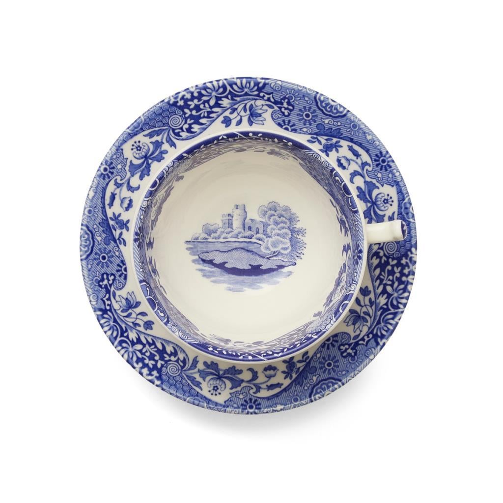 Spode Blue Italian Çay Fincanı + Tabağı 