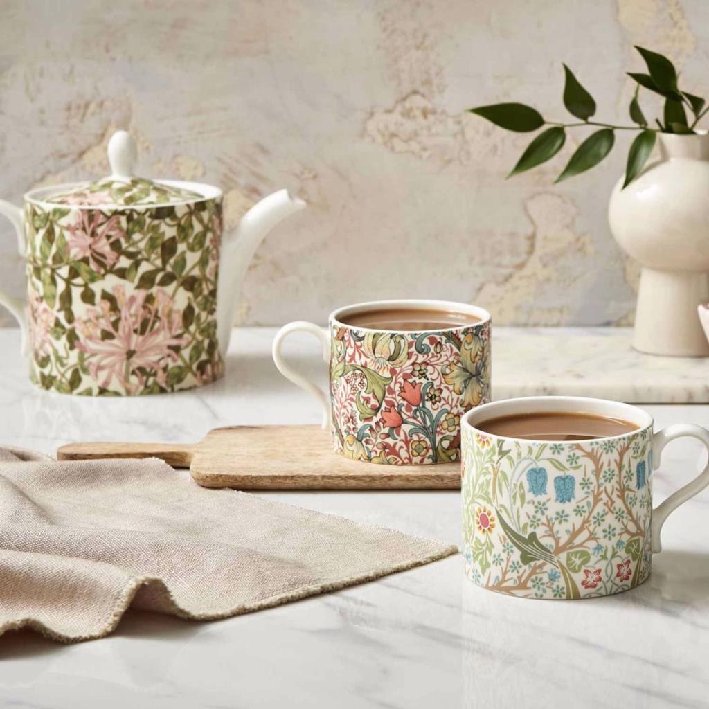 Spode Morris& Co / 2'li Mug Blackthorn & Golden Lily