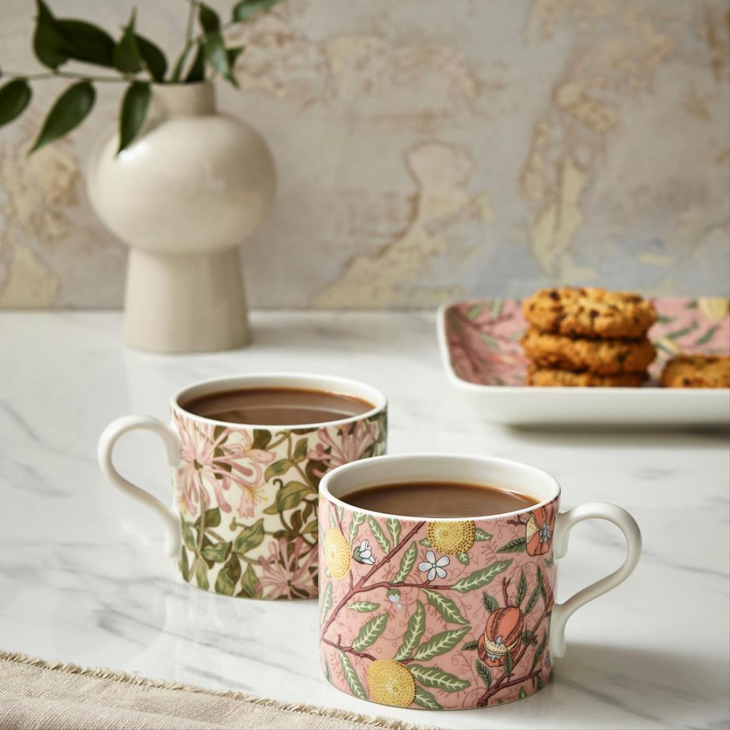 Spode Morris& Co Honeysuckle Çay Fincanı + Tabağı