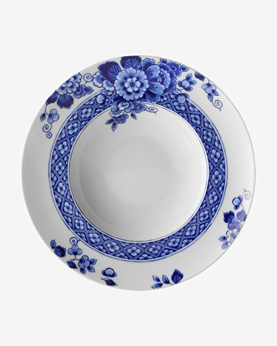 Vista Alegre Blue Ming Mavi Porselen Çukur Tabak 25 Cm