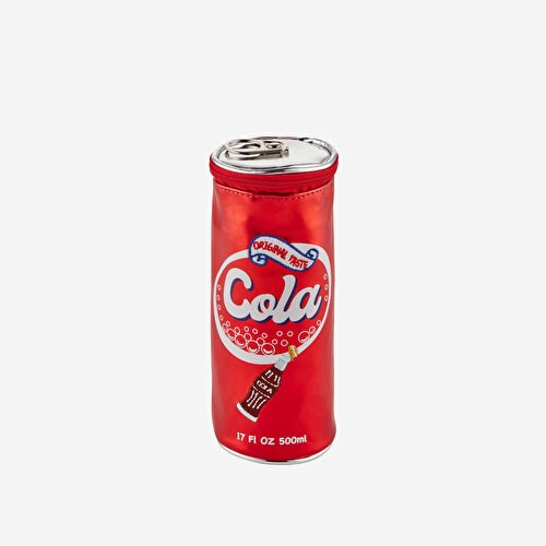 Yup! Kırmızı Suni Deri Kola Makyaj Çantası 6,5X17 Cm