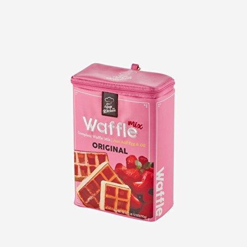 Yup! Pembe Suni Deri Waffle Makyaj Çantası 18X12x6 Cm