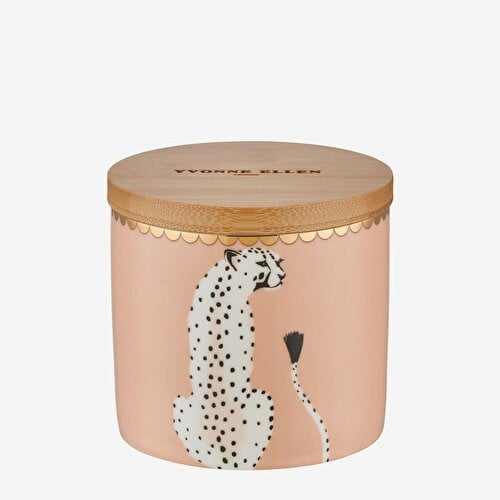 YVONNE ELLEN Animals Pembe Porselen Saklama Kabı 10X27 Cm