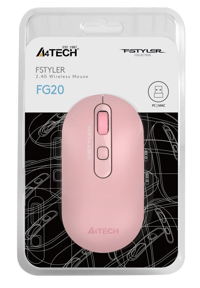 A4TECHA4 Tech Fg20 Pembe Nano Kablosuz Optik 2000 Dpi Mouse4711421952545