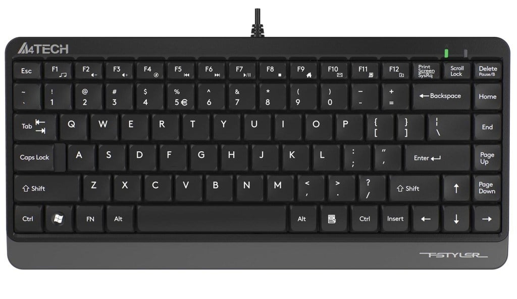 A4TECHA4 Tech FK11 Q Usb Kablolu Mm Mini Gri Siyah Klavye4711421953313
