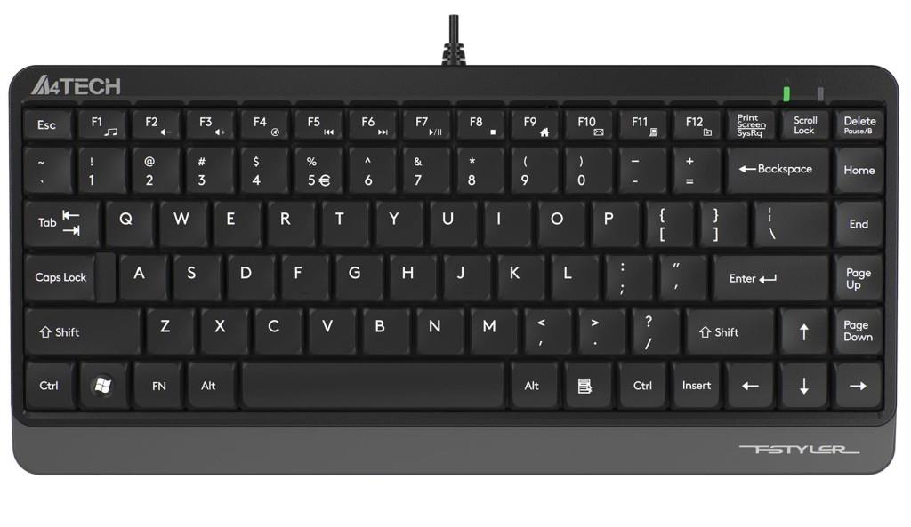 A4TECHA4 Tech FK11 Q Usb Kablolu Mm Mini Gri Siyah Klavye4711421953313
