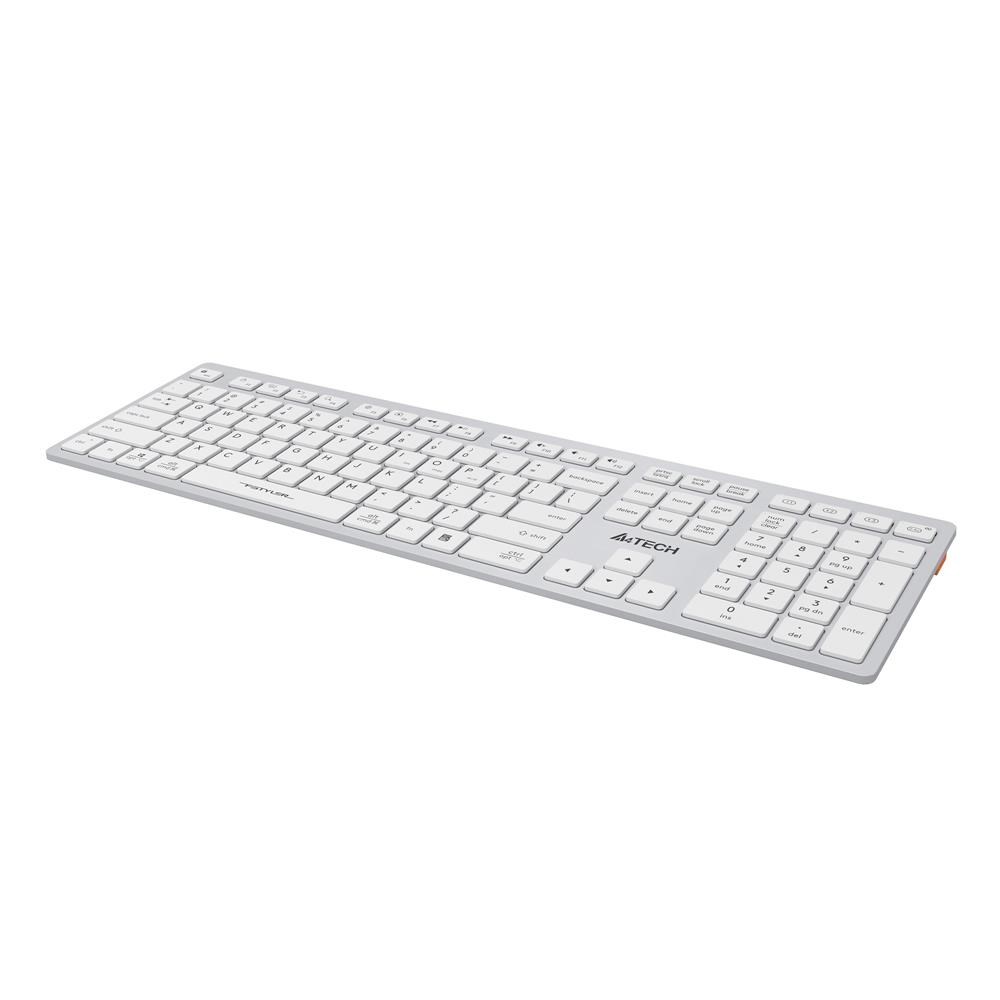 A4TECHA4 Tech Fstyler FBX50C Beyaz Bluetooth+2.4G Nano Fn Şarjlı Multimedya Klavye4711421972772