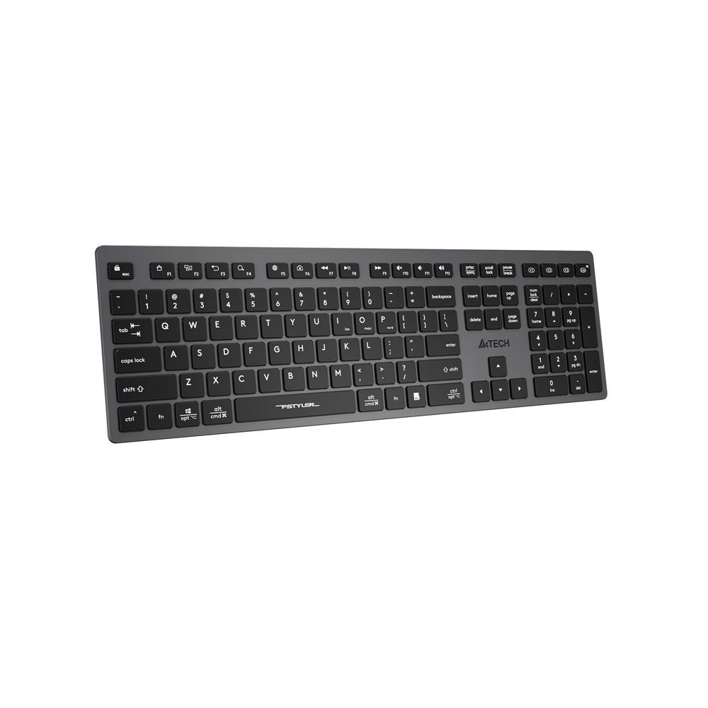 A4TECHA4 Tech Fstyler FBX50C Gri Bluetooth+2.4G Nano Fn Şarjlı Multimedya Klavye4711421969697