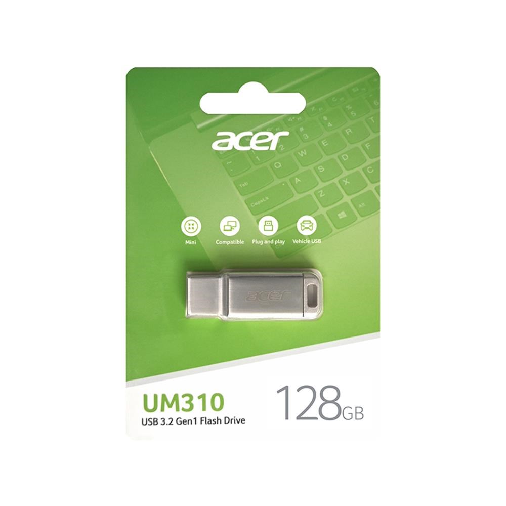 ACERAcer 128GB USB3.2 UM310-128GB Metal Flash Bellek (115-90 MB-s) Okuma-Yazma887184017624