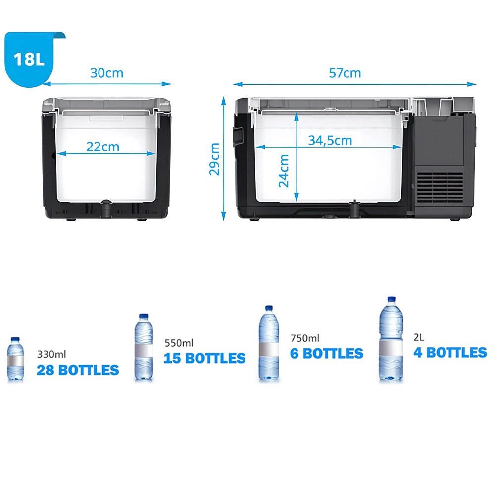 AcopowerAcopower V18 12/24/220Volt 18Litre Kompresörlü Outdoor Oto Buzdolabı (Akü Dahil Değildir)V18