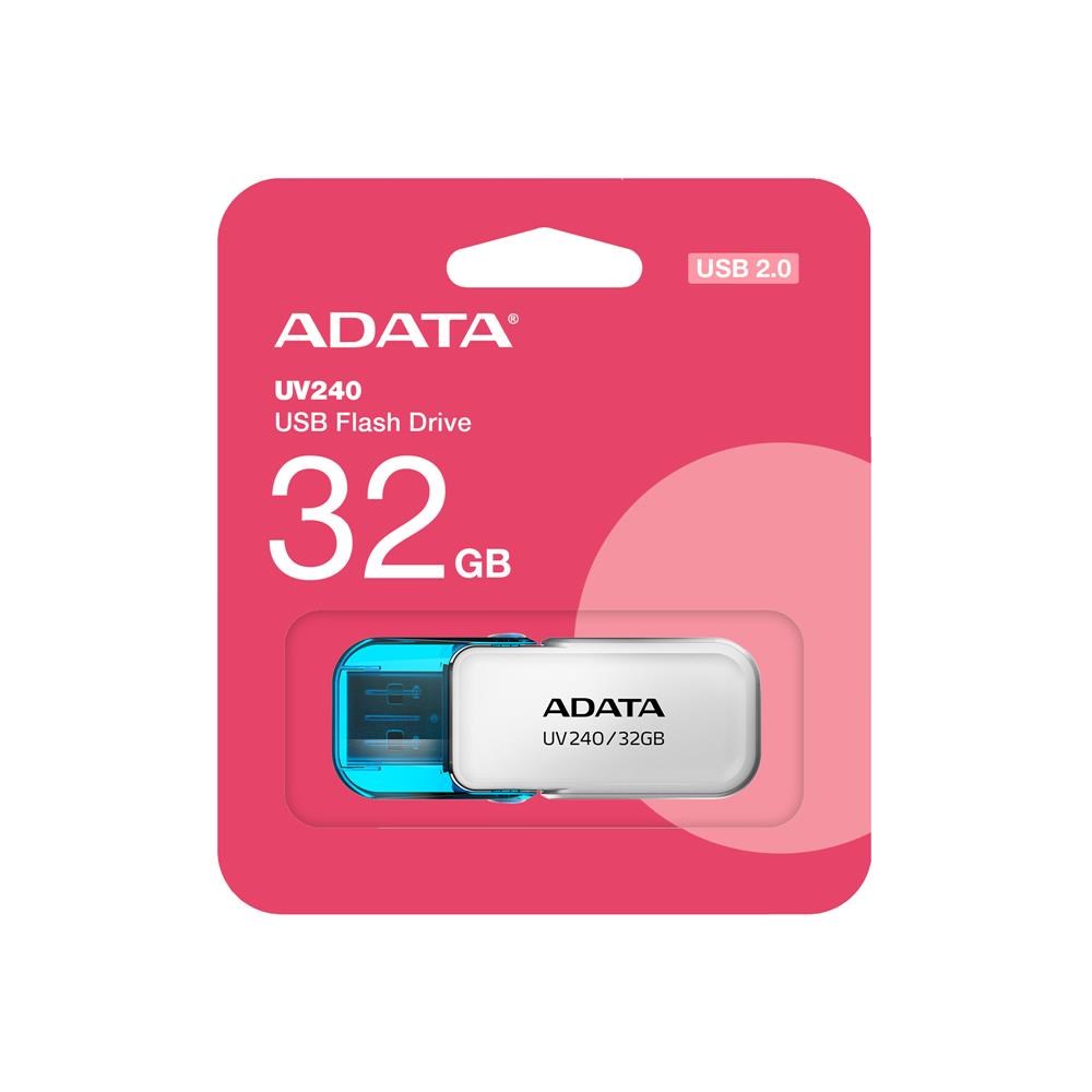 ADATAAdata AUV240-32G 32GB USB2.0 Beyaz Flash Bellek4713218465399