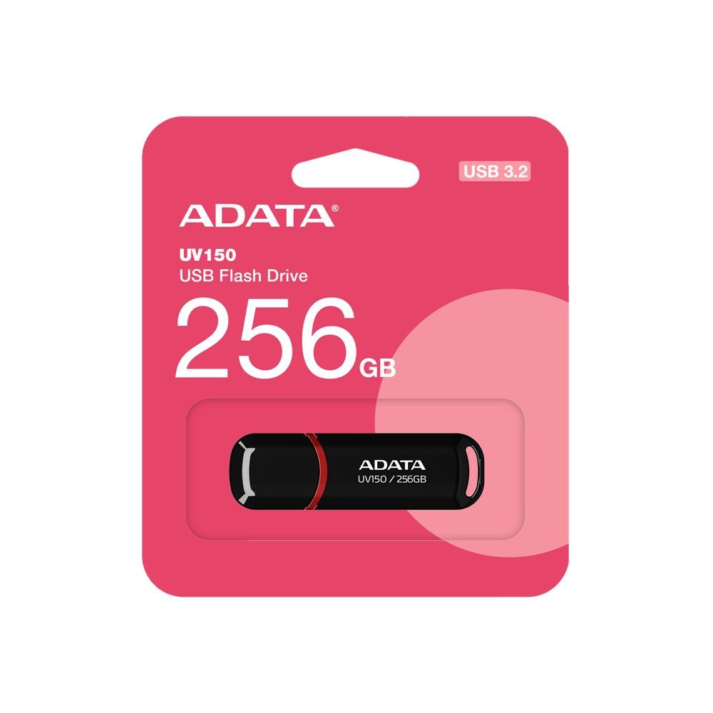 ADATAADATA UV150-256GB USB3.2 Gen1 Black Flash Bellek4711085940261