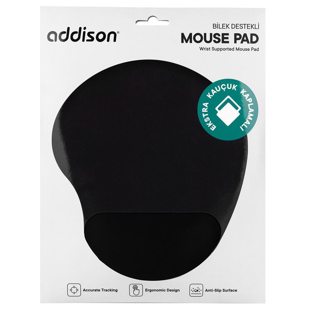 ADDISONAddison 300152 Siyah Bileklikli Jel Mouse Pad8697671451228