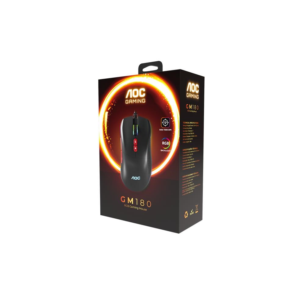 AOCAOC GM180B-LA Kablolu RGB Gaming Mouse4895229164901