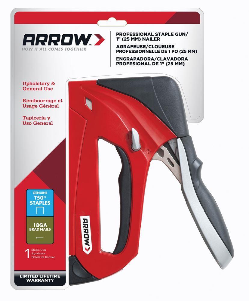 ArrowArrow T50RED 6-14mm Zımba/15-25mm Çivi Profesyonel Mekanik Zımba ve Çivi Tabancası + 1250 Adet ZımbaT50RED