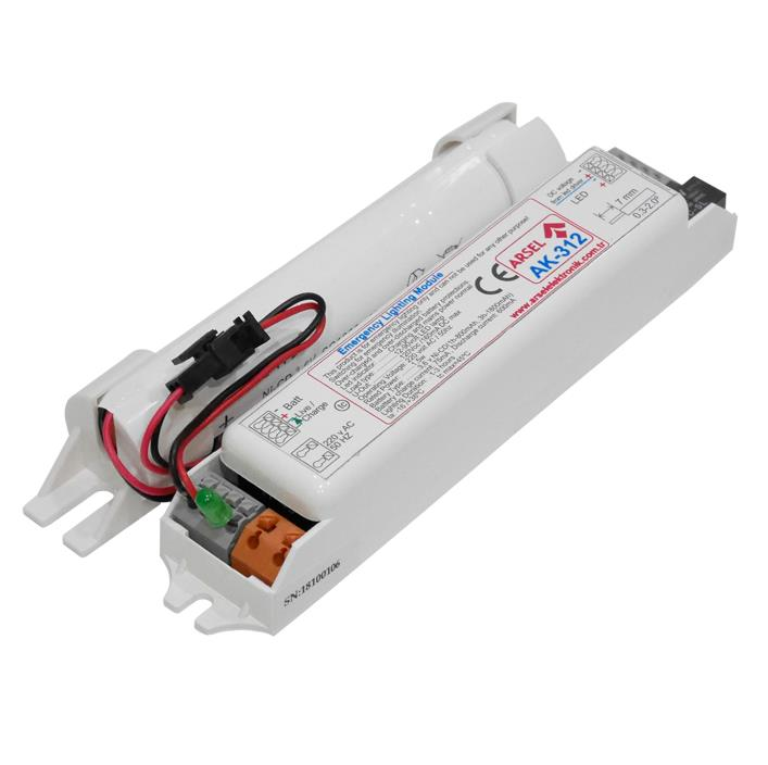 ArselArsel AK-360-1 LED Lambalar İçin Acil Durum Yedekleme Kiti Kesintide 60 Dak. Yanan 3-50 VoltAK-360-1