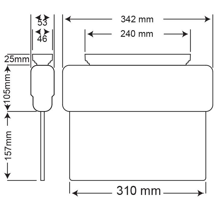 ArselArsel Arselite A10501-A105-221SB AE-1221-S Sıva Üstü Led'li Acil Çıkış Yönlendirme Armatürü Sürekli ve Kesintide 60 Dak. Yanan 500 Lümen LedAE-1221-S
