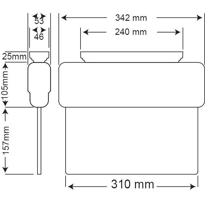 ArselArsel Arselite Eko AE-1020-L Sıva Üstü Floresanlı Acil Çıkış Yönlendirme Armatürü Şebekeden Yanan LC 19 LED 120 LümenAE-1020-Leko
