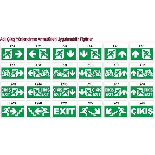 ArselArsel Betalite AEB-03113-L IP65 Acil Çıkış Yönlendirme Armatürü Kesintide 180 Dak. Yanan 20xF LEDAEB-03113-L IP65