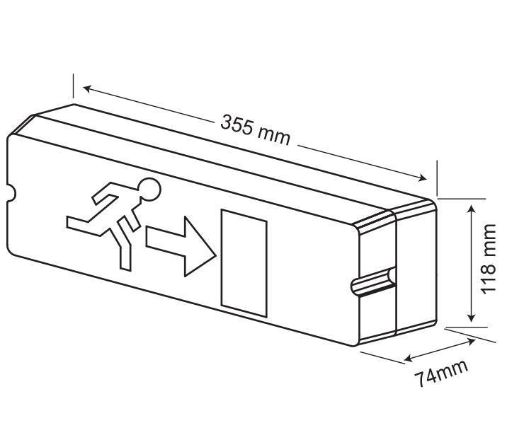 ArselArsel Betalite AEB-03113-L IP65 Acil Çıkış Yönlendirme Armatürü Kesintide 180 Dak. Yanan 20xF LEDAEB-03113-L IP65