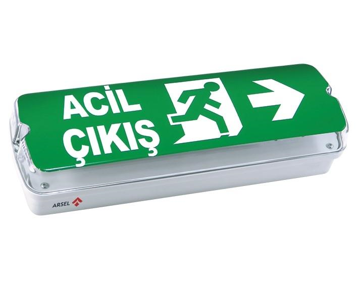 ArselArsel Betalite AEB-3211-L Acil Çıkış Yönlendirme Armatürü Sürekli ve Kesintide 60 Dak. Yanan 500 LümenAEB-3211-L