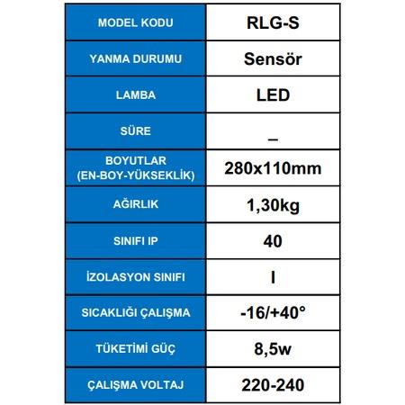ArselArsel Desa RLG-S Sensörlü Acil Aydınlatma Armatürü Led LambaRLG-S