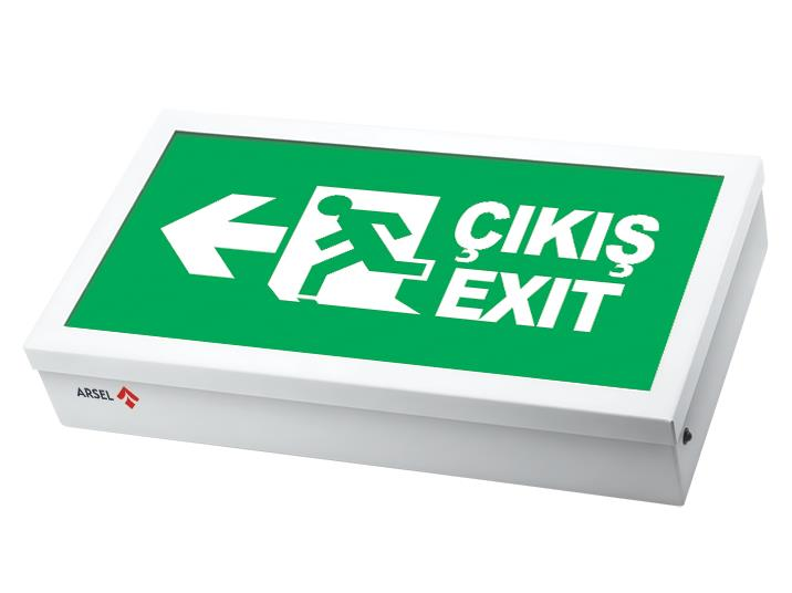 ArselArsel Ekolite AE-6010-L Acil Çıkış Yönlendirme Armatürü Şebekeden Yanan 20xF LEDAE-6010-L