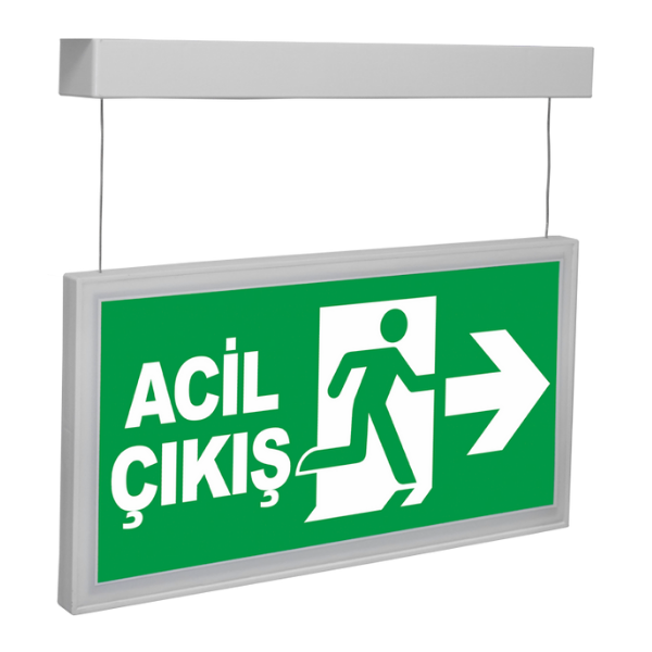 ArselArsel Onled Lite A31501 Acil Çıkış Yönlendirme Armatürü Sürekli ve Kesintide 180 Dak. Yanan 20 F Led Dali KontrollüA31501