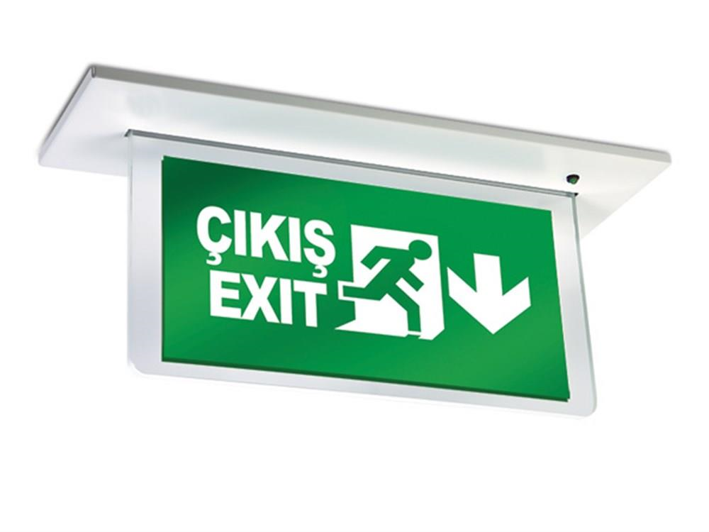 ArselArsel Orion AEB-30223-L Sıva Altı Acil Çıkış Yönlendirme Armatürü Sürekli ve Kesintide 180 Dak. Yanan 10xF LEDAEB-30223-LSA