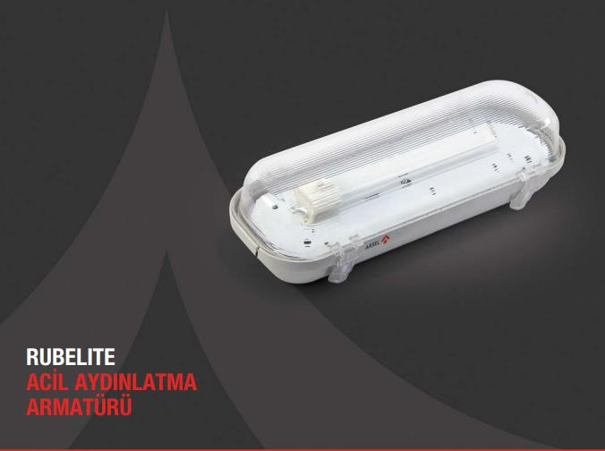 ArselArsel Rubelite AE-0211 Acil Aydınlatma Armatürü Sürekli ve Kesintisinde 60 Dak. Yanan 11 WattAE-0211