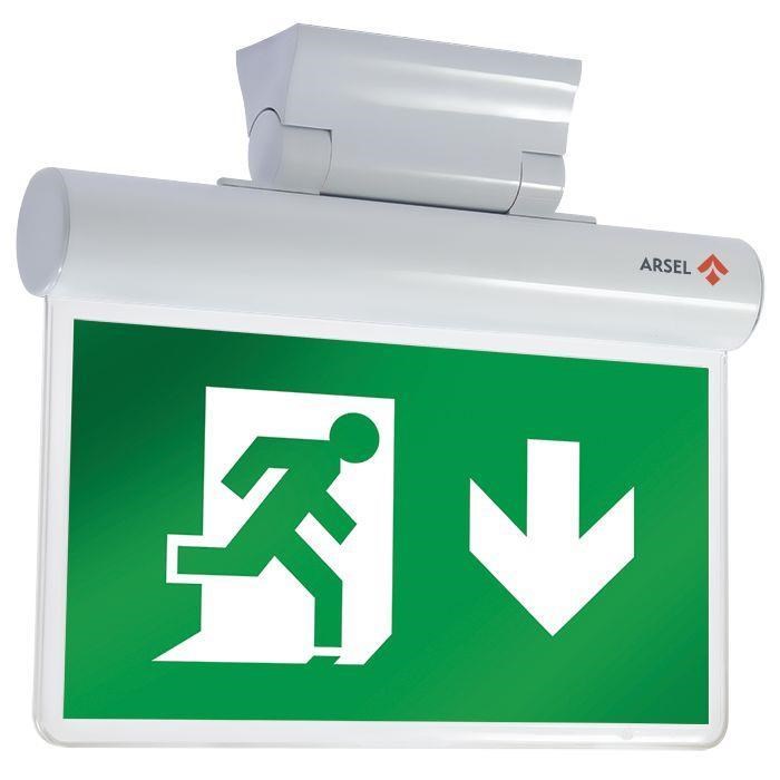ArselArsel Sfs SFS24-3-L Acil Çıkış Yönlendirme Armatürü Sürekli ve Kesintide 180 Dak. Yanan 10xF LEDSFS24-3-L 