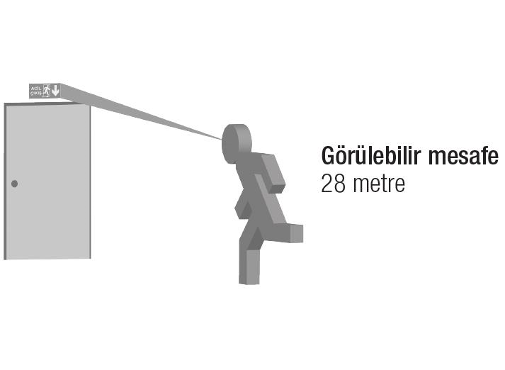 ArselArsel Starlite AE-01113-L Acil Çıkış Yönlendirme Armatürü Kesintide 180 Dak. Yanan 500 Lümen LEDAE-01113-L