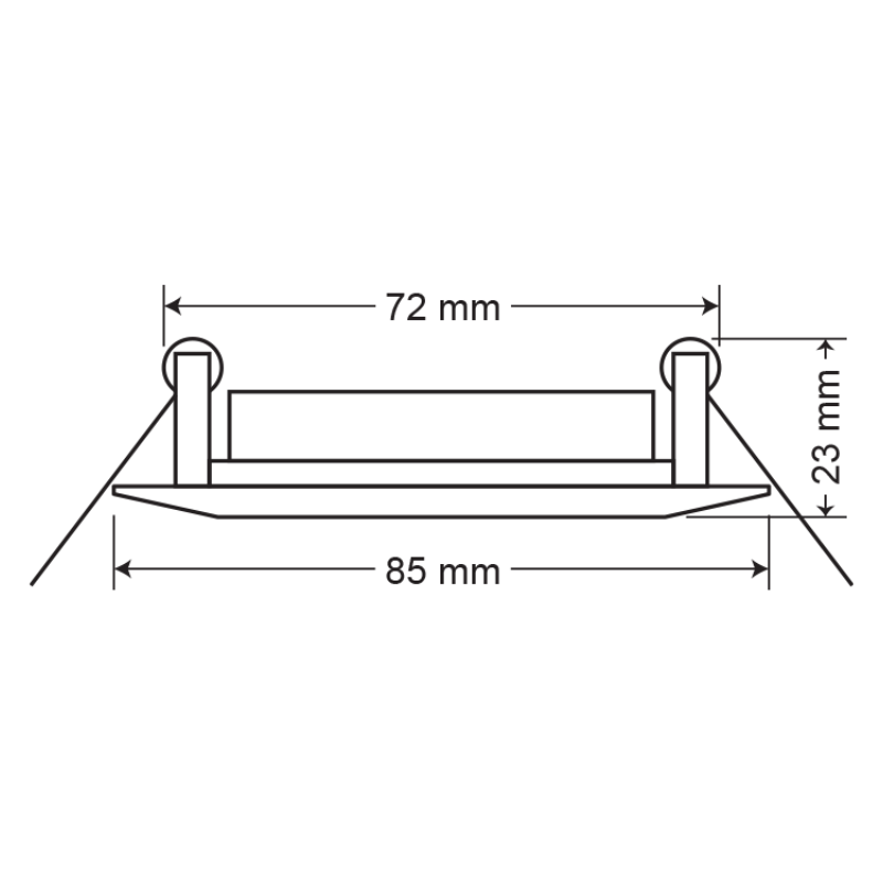 ArselArsel Starlux A20603-A206-STA3HE Sıva Altı Acil Aydınlatma Armatürü Kesintide 180 Dak. Yanan 400 Lümen LedA20603-A206-STA3HE