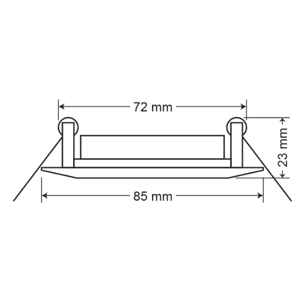 ArselArsel Starlux A31301 Acil Aydınlatma Armatürü Kesintide 180 Dak. Yanan 2W Led Dali KontrollüA31301