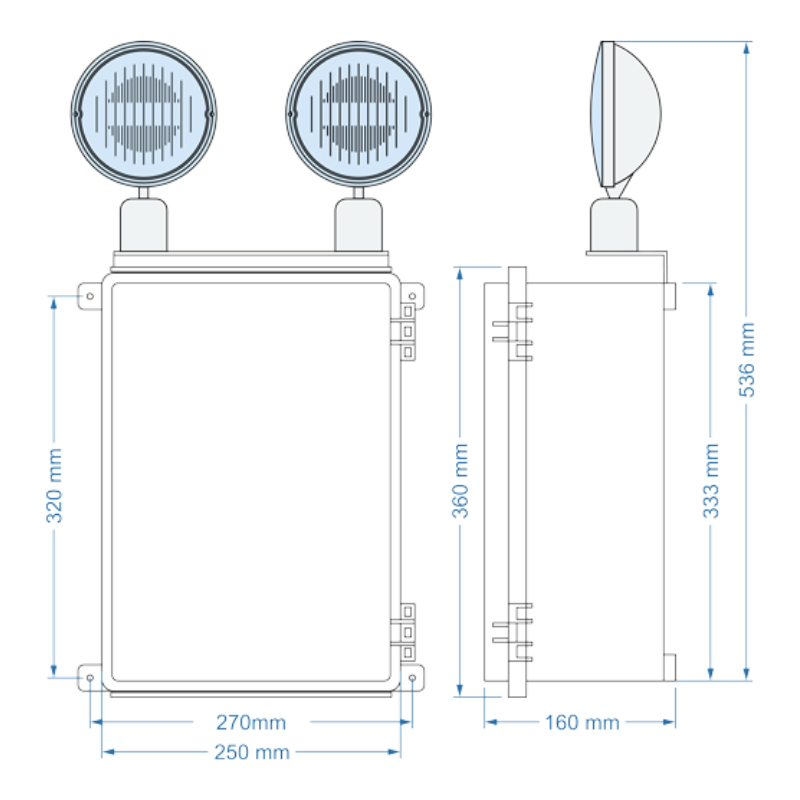ArselArsel Versalite LED A116-2263 IP65 Altınkaya Acil Aydınlatma Armatürü – Kesintide 180 Dakika, 2×500 LümenA11610