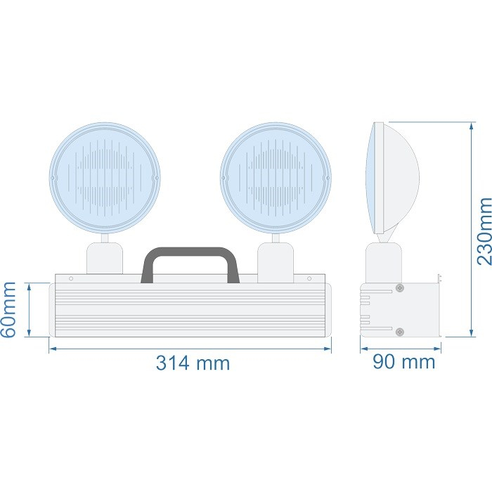 ArselArsel Versalite-LP VSA-214L (lifepo4) Acil Aydınlatma Armatürü Kesintide 180 Dak. Yanan 2x14 Led LambaVSA-214L (lifepo4)