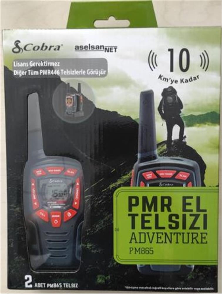 ASELSANAselsan PM-865 Pmr El Telsizi 2li Paket 8 Kanal+121 Alt Kanal  8 Km028377203190